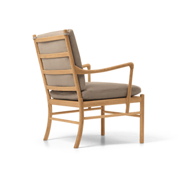 OW149 Colonial chair fåtölj - Terra 20366 läder-oljad ek - Carl Hansen & Søn