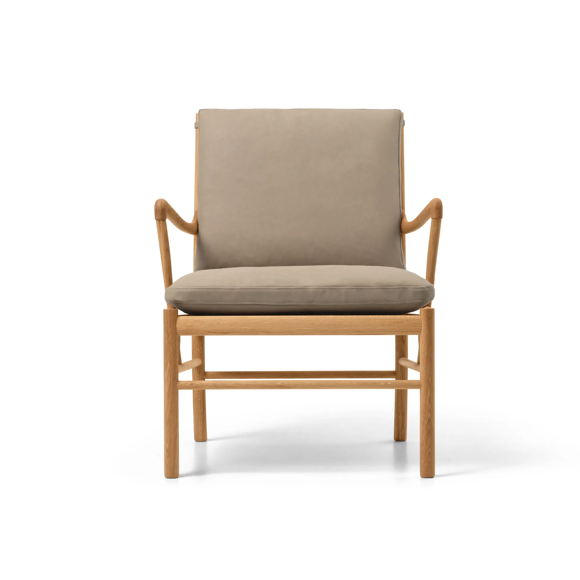 OW149 Colonial chair fåtölj, Terra 20366-oljad ek Carl Hansen & Søn