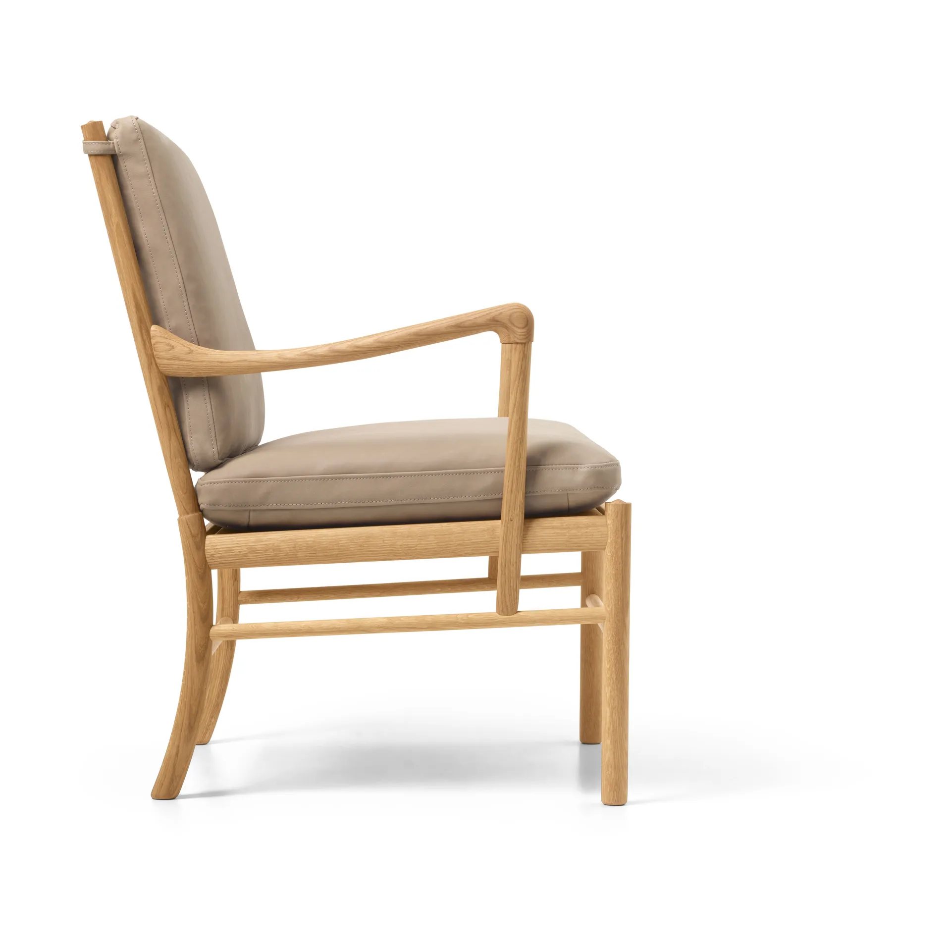 OW149 Colonial chair fåtölj, Terra 20366-oljad ek Carl Hansen & Søn