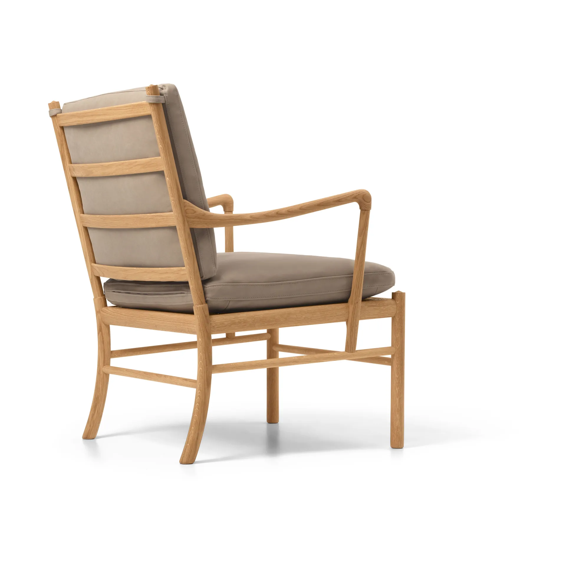 OW149 Colonial chair fåtölj, Terra 20366-oljad ek Carl Hansen & Søn