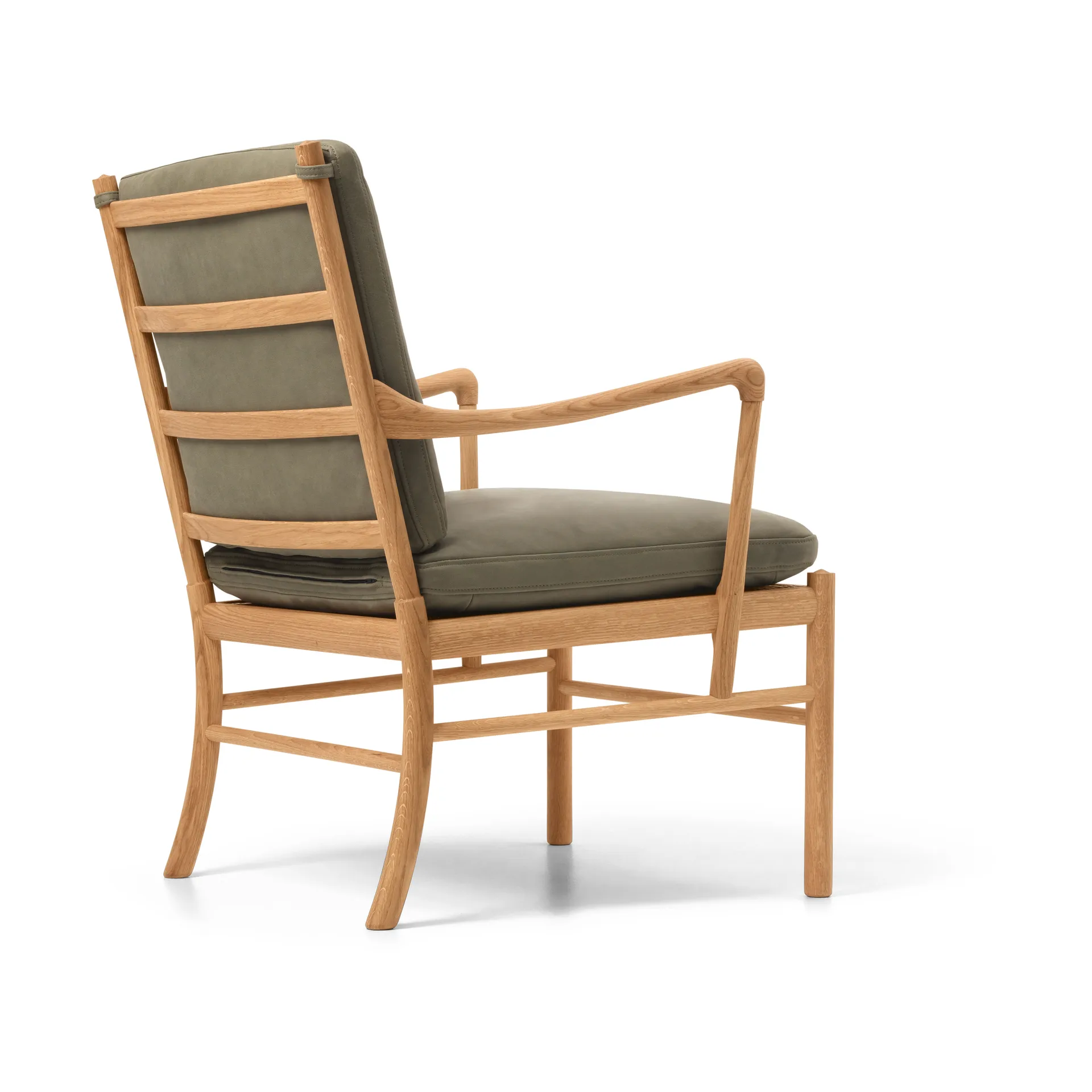 OW149 Colonial chair fåtölj, Terra 20368-oljad ek Carl Hansen & Søn