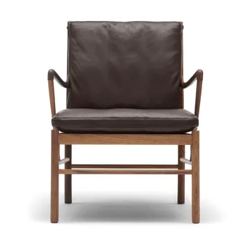 OW149 Colonial chair fåtölj - Thor 301 läder-oljad valnöt - Carl Hansen & Søn