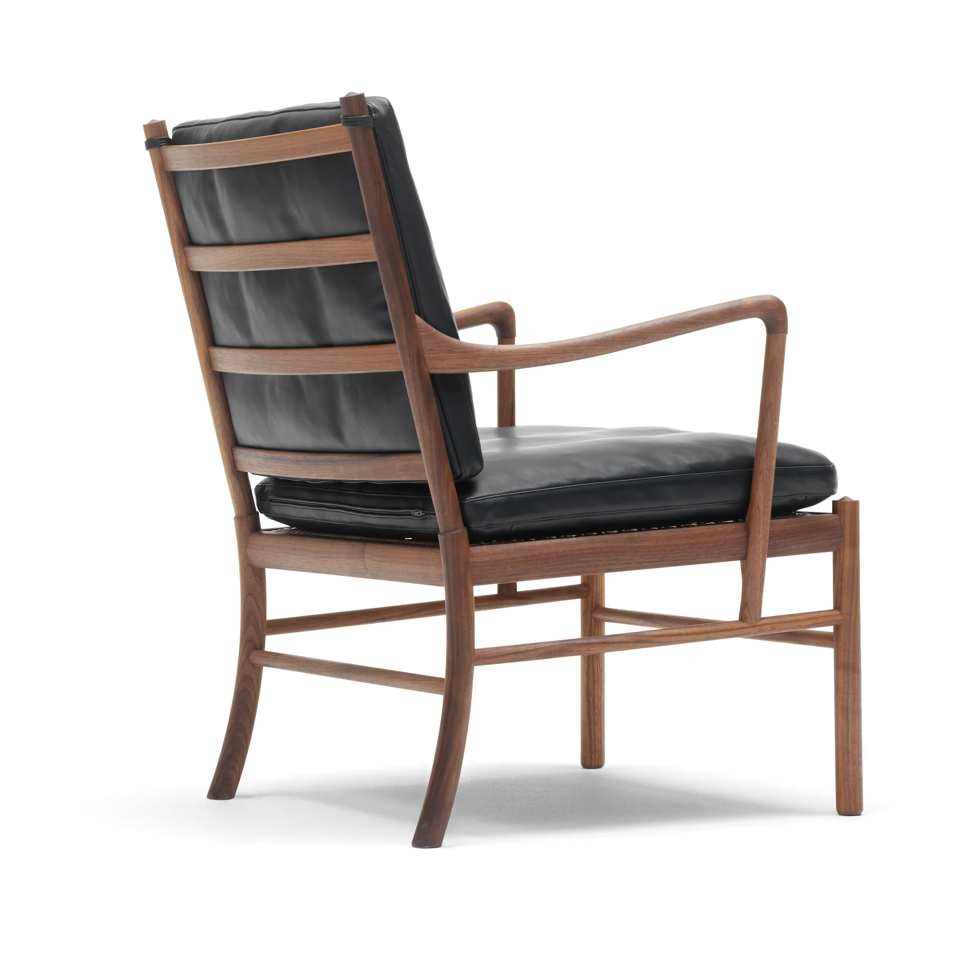 OW149 Colonial chair fåtölj, Thor 301 läder-oljad valnöt Carl Hansen & Søn