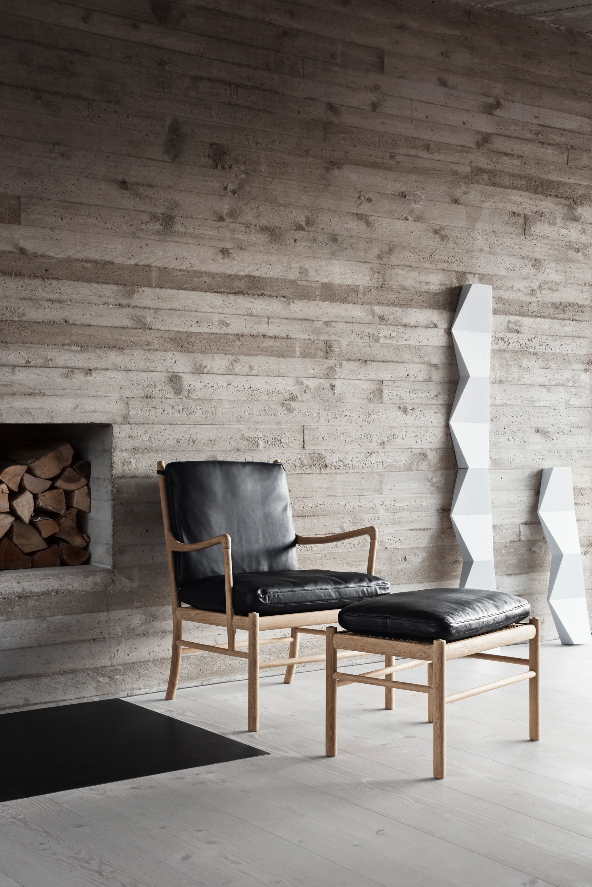 OW149 Colonial chair fåtölj, Thor 307-oljad valnöt Carl Hansen & Søn