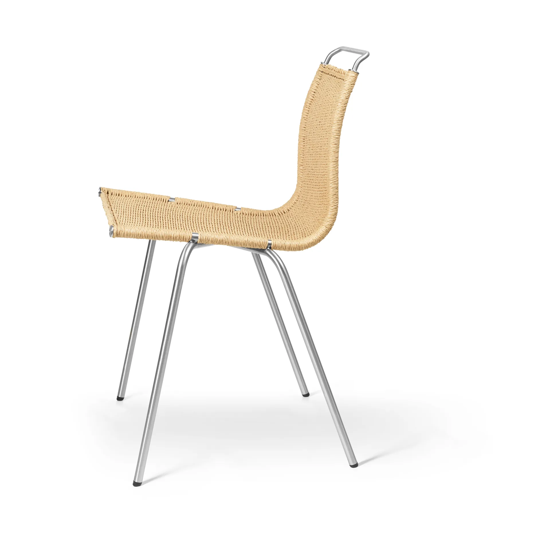 PK1 stol, Natur-rostfritt stål Carl Hansen & Søn