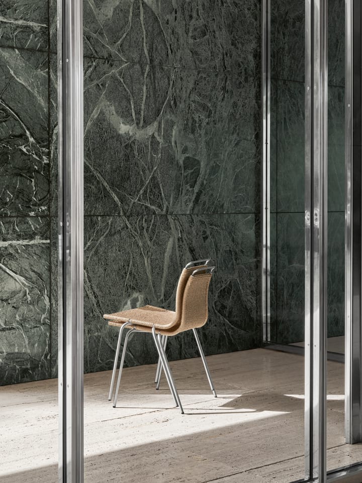 PK1 stol, Natur-rostfritt stål Carl Hansen & Søn
