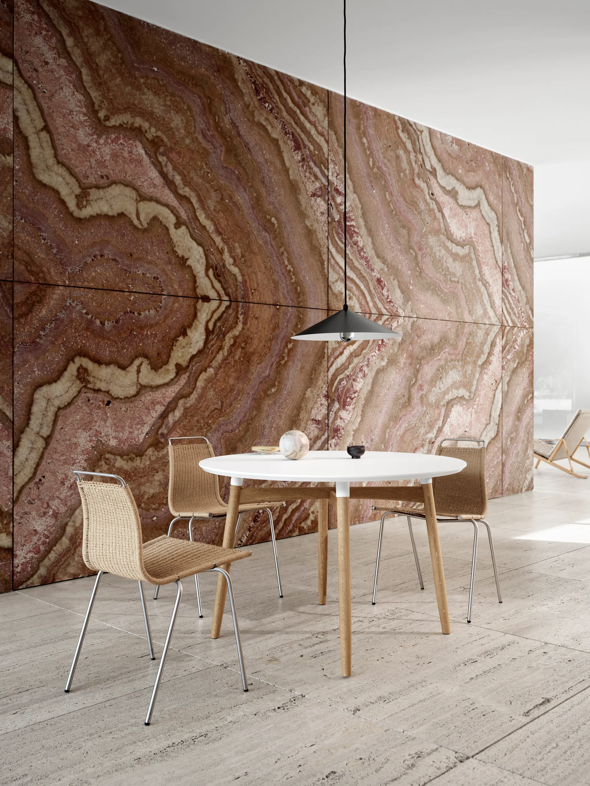 PK1 stol, Natur-rostfritt stål Carl Hansen & Søn