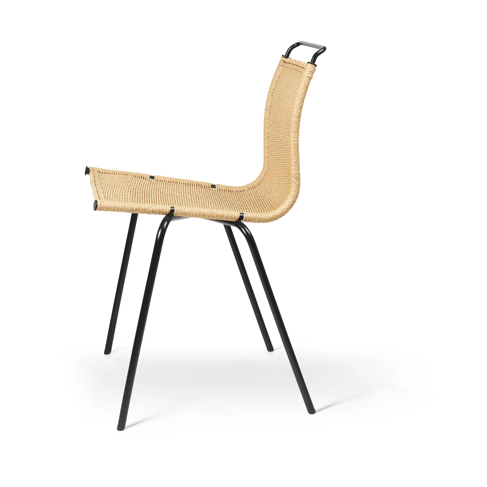 PK1 stol, Natur-svart Carl Hansen & Søn