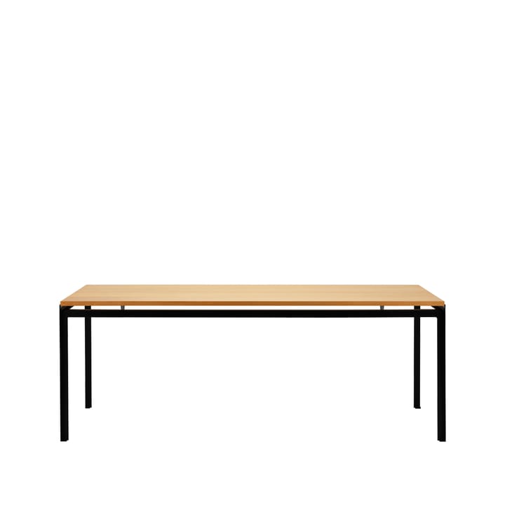 PK52 Professorbordet matbord - ek klarlack, svartlackat stålstativ - Carl Hansen & Søn