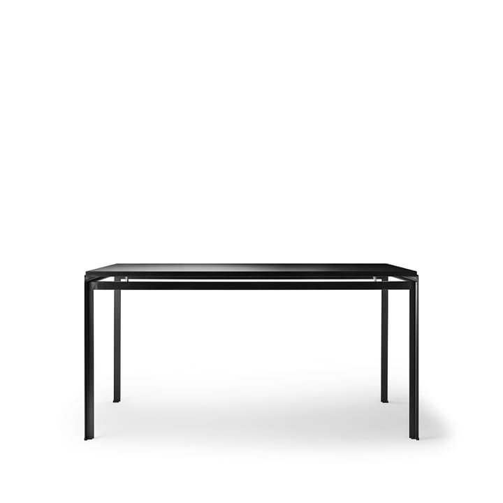 PK52 Professorbordet matbord svartlackat stål - Svartgrå laminerad - Carl Hansen & Søn