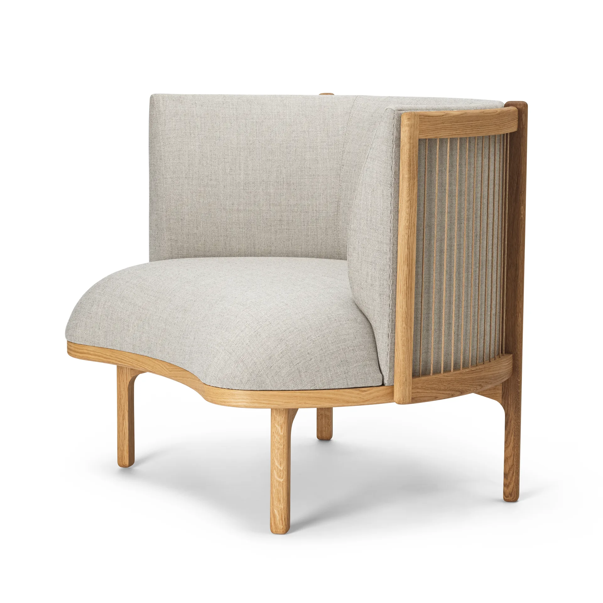 RF1904 Sideways loungefåtölj, Oiled oak-Molly 122 Carl Hansen & Søn