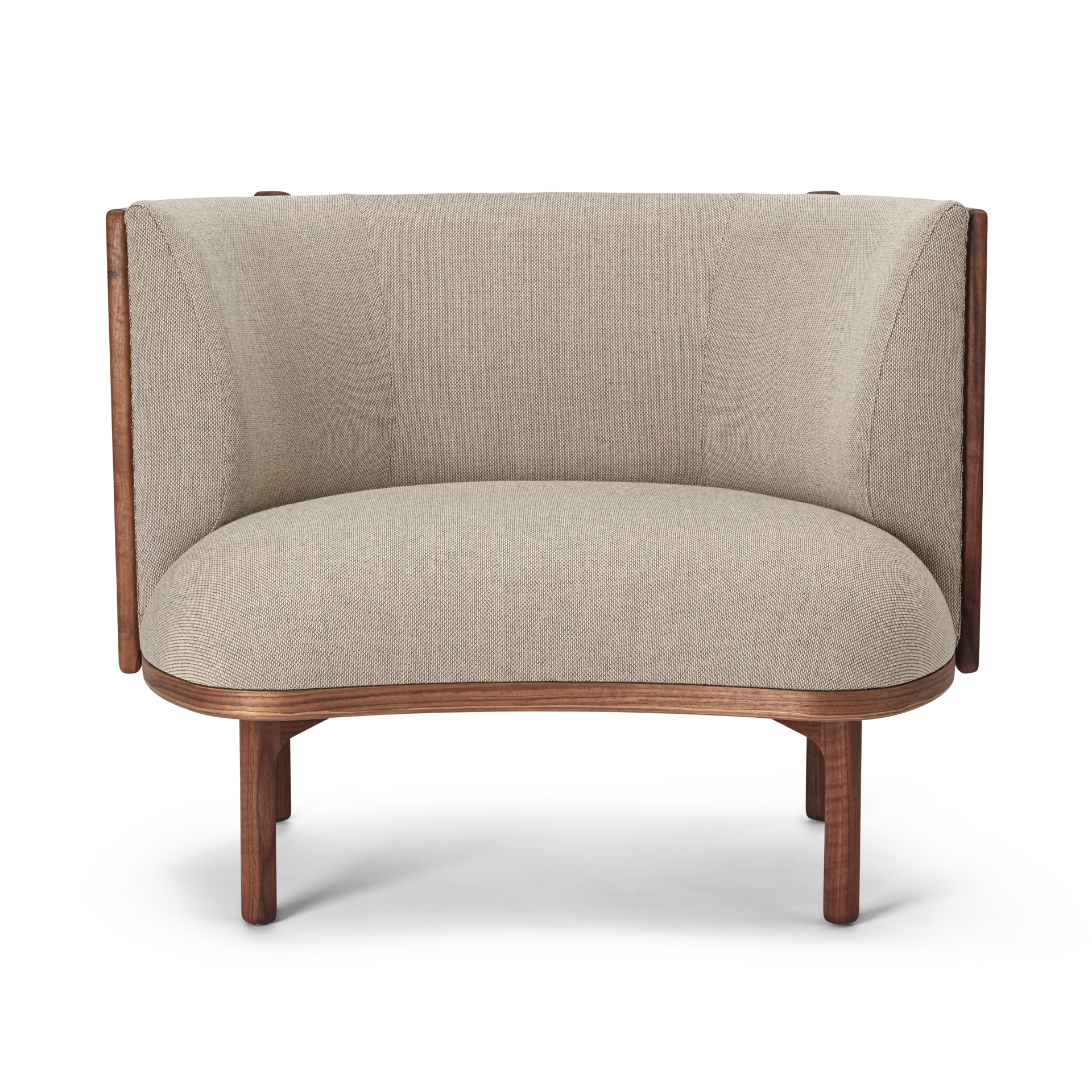 RF1904 Sideways loungefåtölj, Oiled walnut-Re-wool 0218 Carl Hansen & Søn