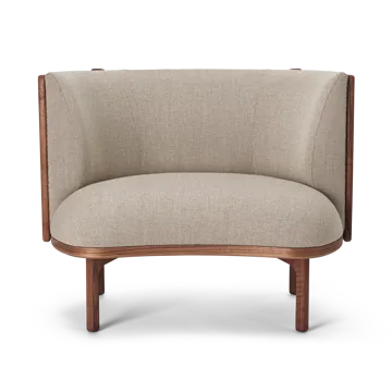 RF1904 Sideways loungefåtölj - Oiled walnut-Re-wool 0218 - Carl Hansen & Søn