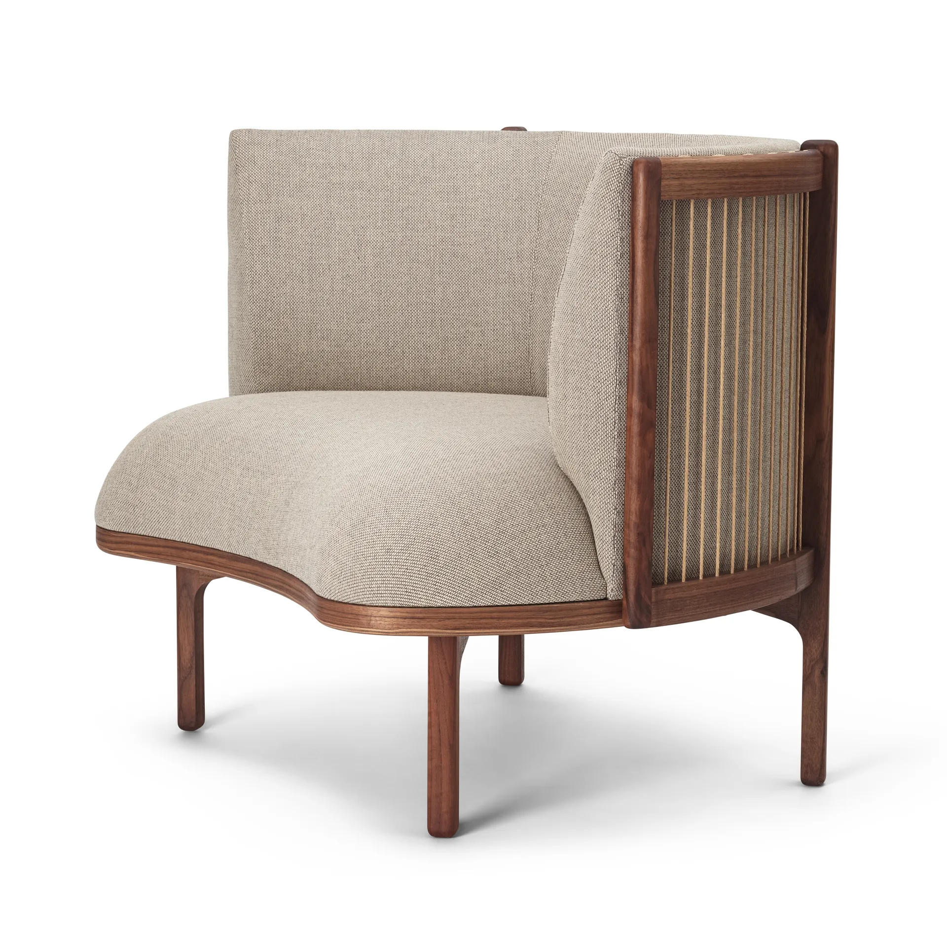 RF1904 Sideways loungefåtölj, Oiled walnut-Re-wool 0218 Carl Hansen & Søn