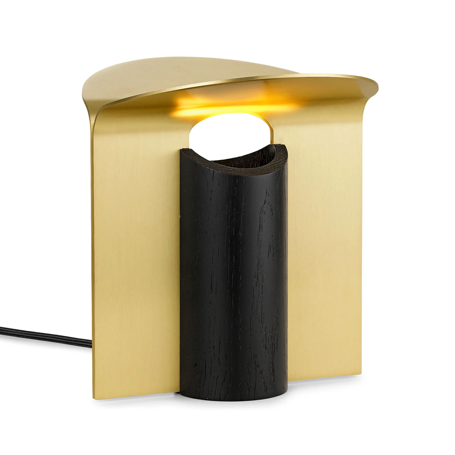 RF200 Petal bordslampa, Black oak-brass,  Carl Hansen & Søn