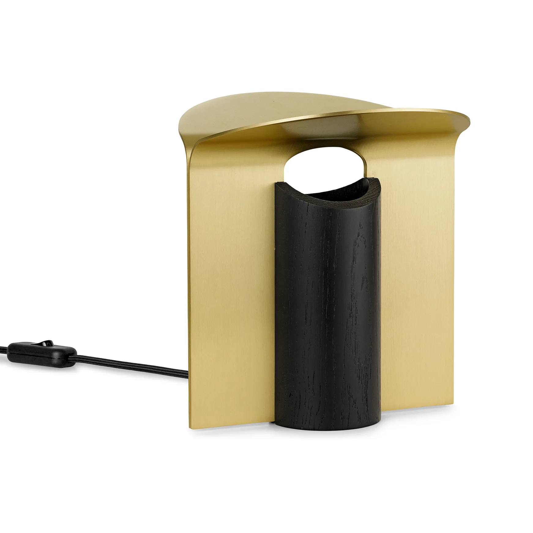 RF200 Petal bordslampa, Black oak-brass,  Carl Hansen & Søn