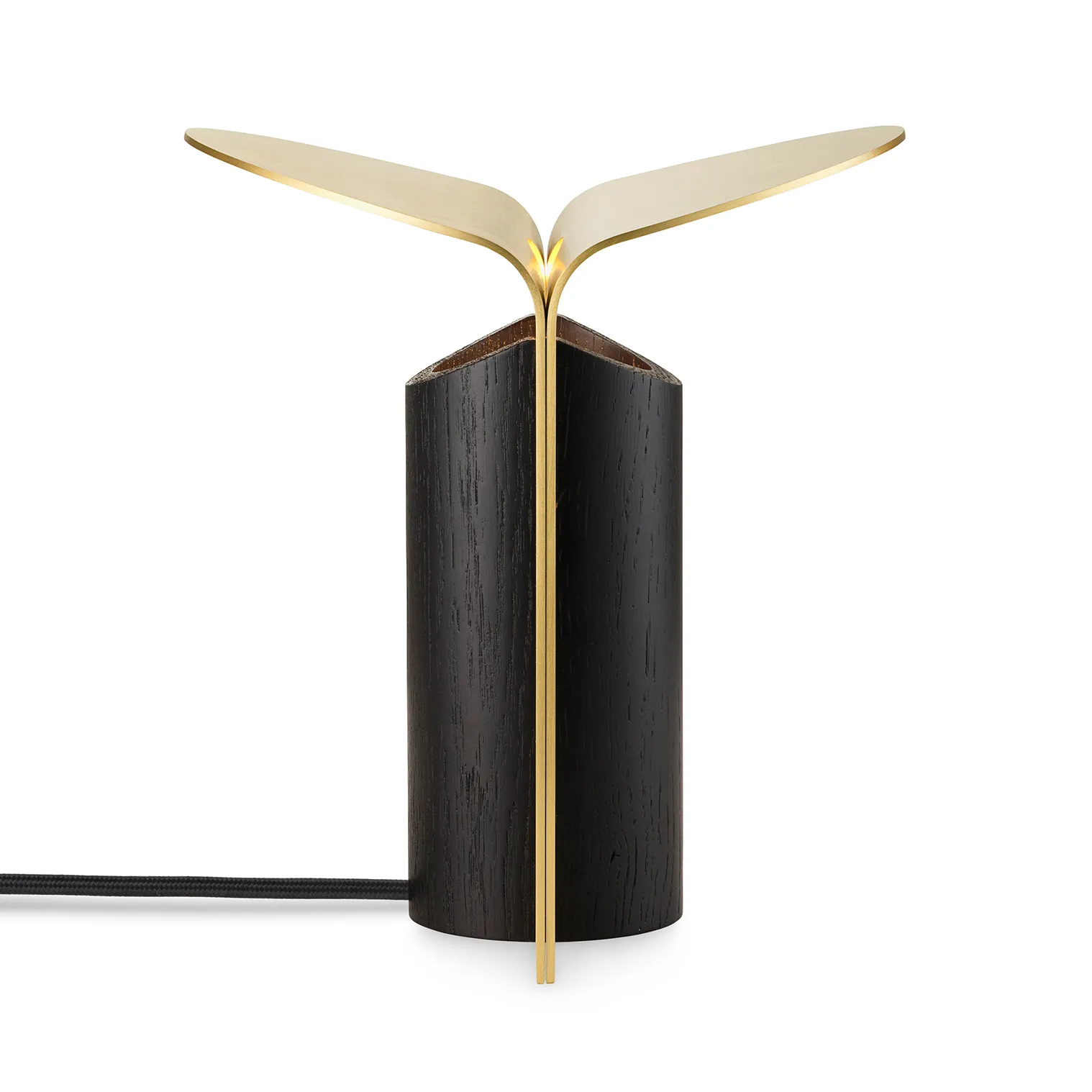 RF200 Petal bordslampa, Black oak-brass,  Carl Hansen & Søn
