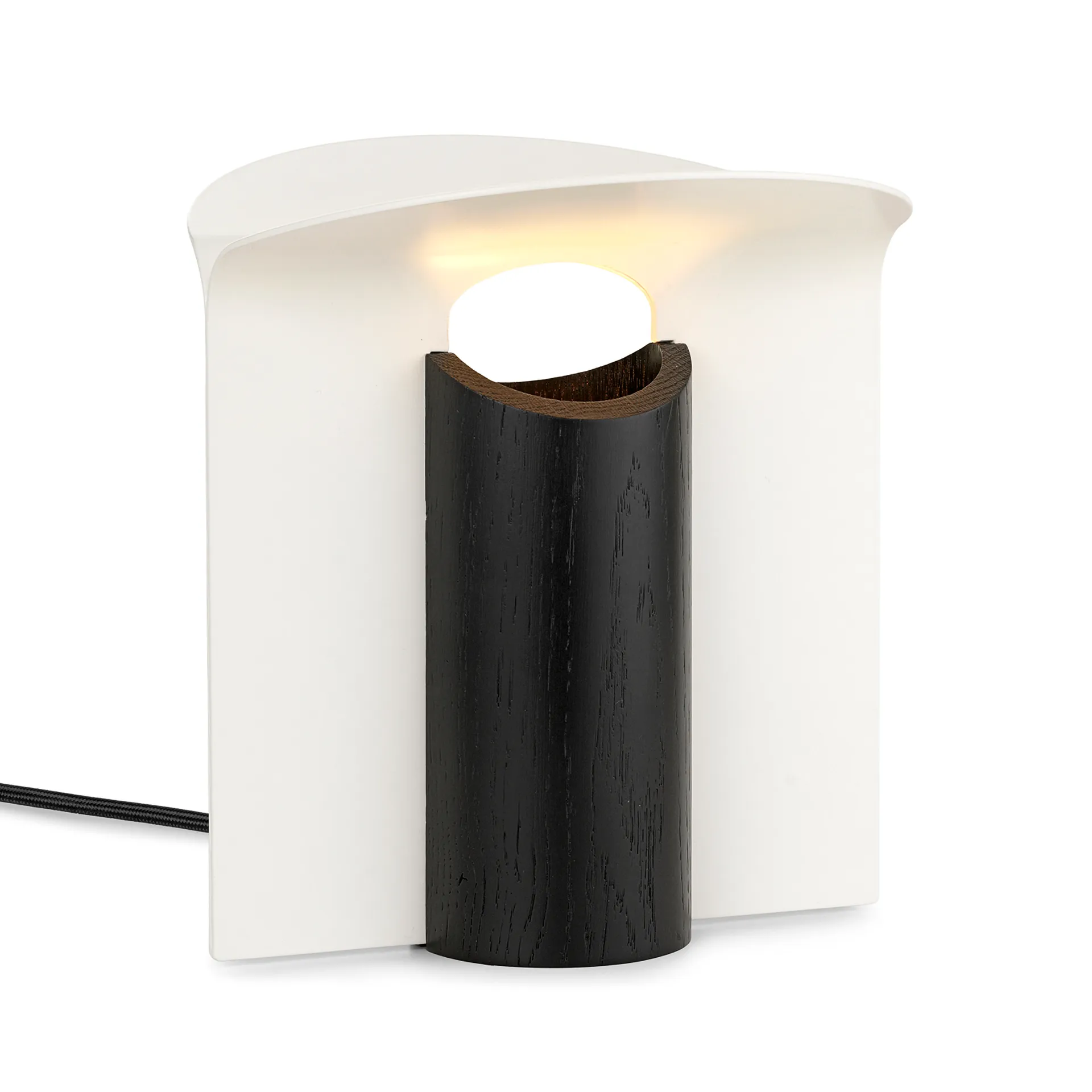 RF200 Petal bordslampa, Black oak-white,  Carl Hansen & Søn