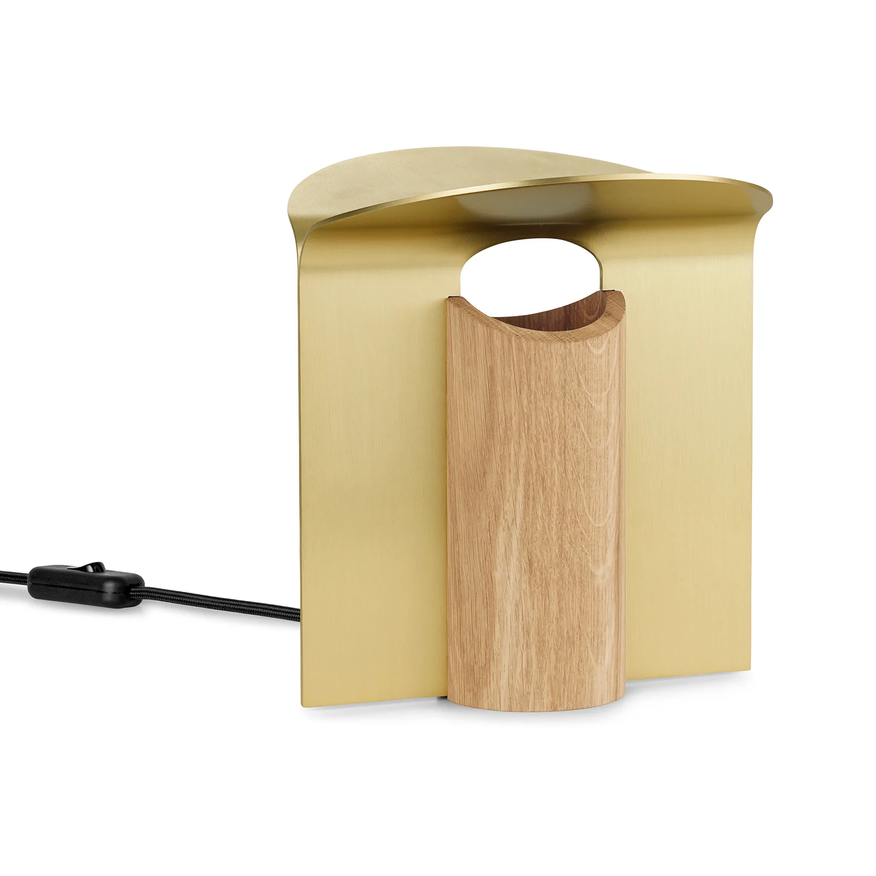 RF200 Petal bordslampa, Oiled oak-brass,  Carl Hansen & Søn