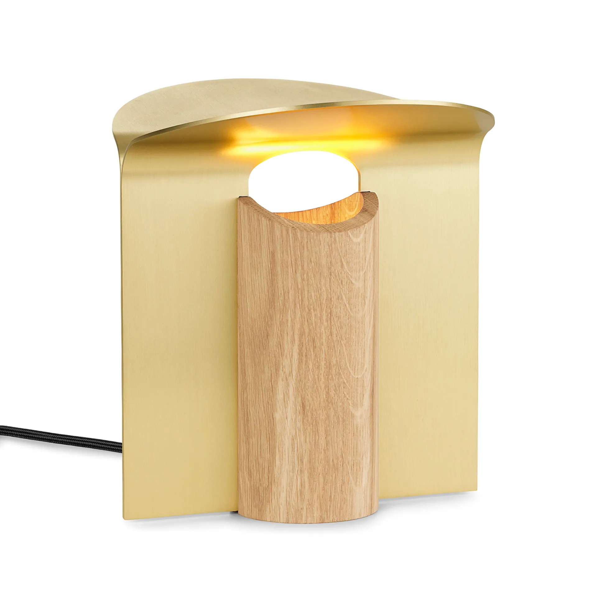 RF200 Petal bordslampa, Oiled oak-brass Carl Hansen & Søn