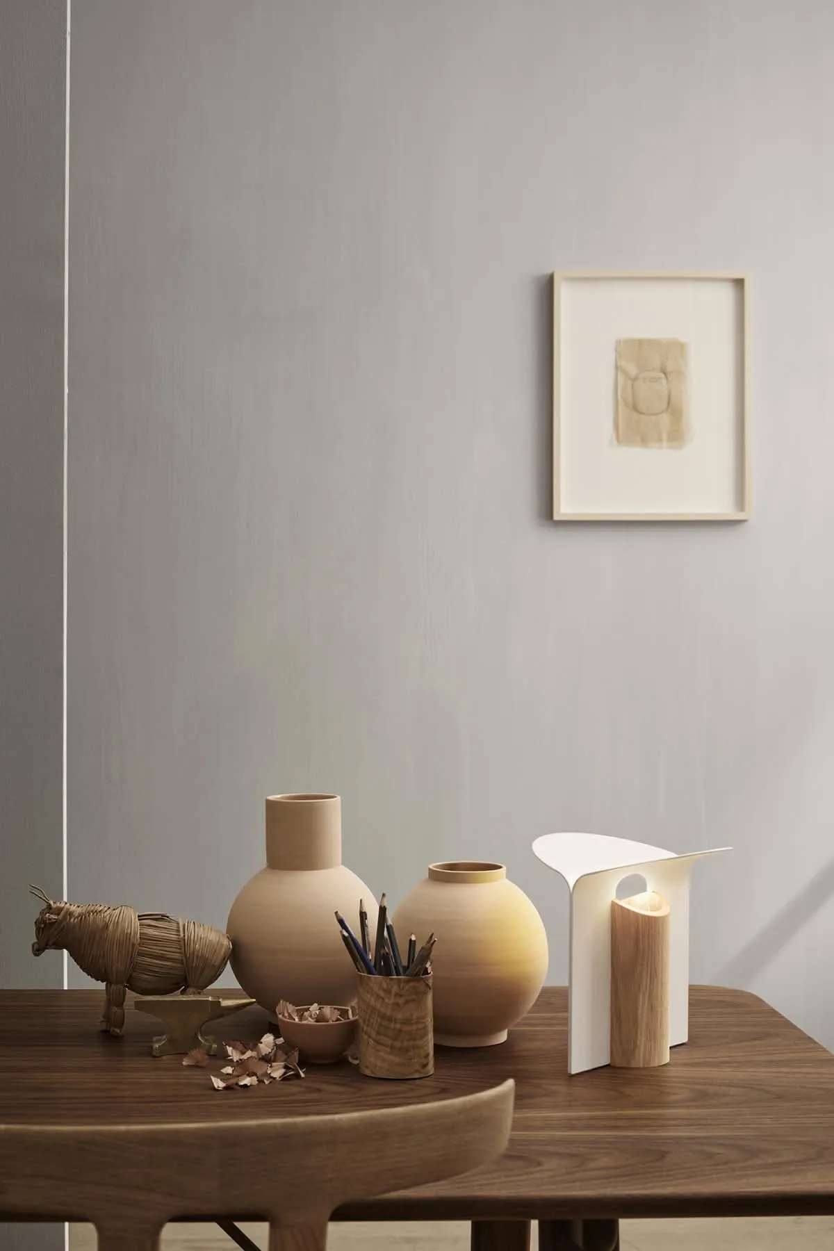 RF200 Petal bordslampa, Oiled oak-white,  Carl Hansen & Søn
