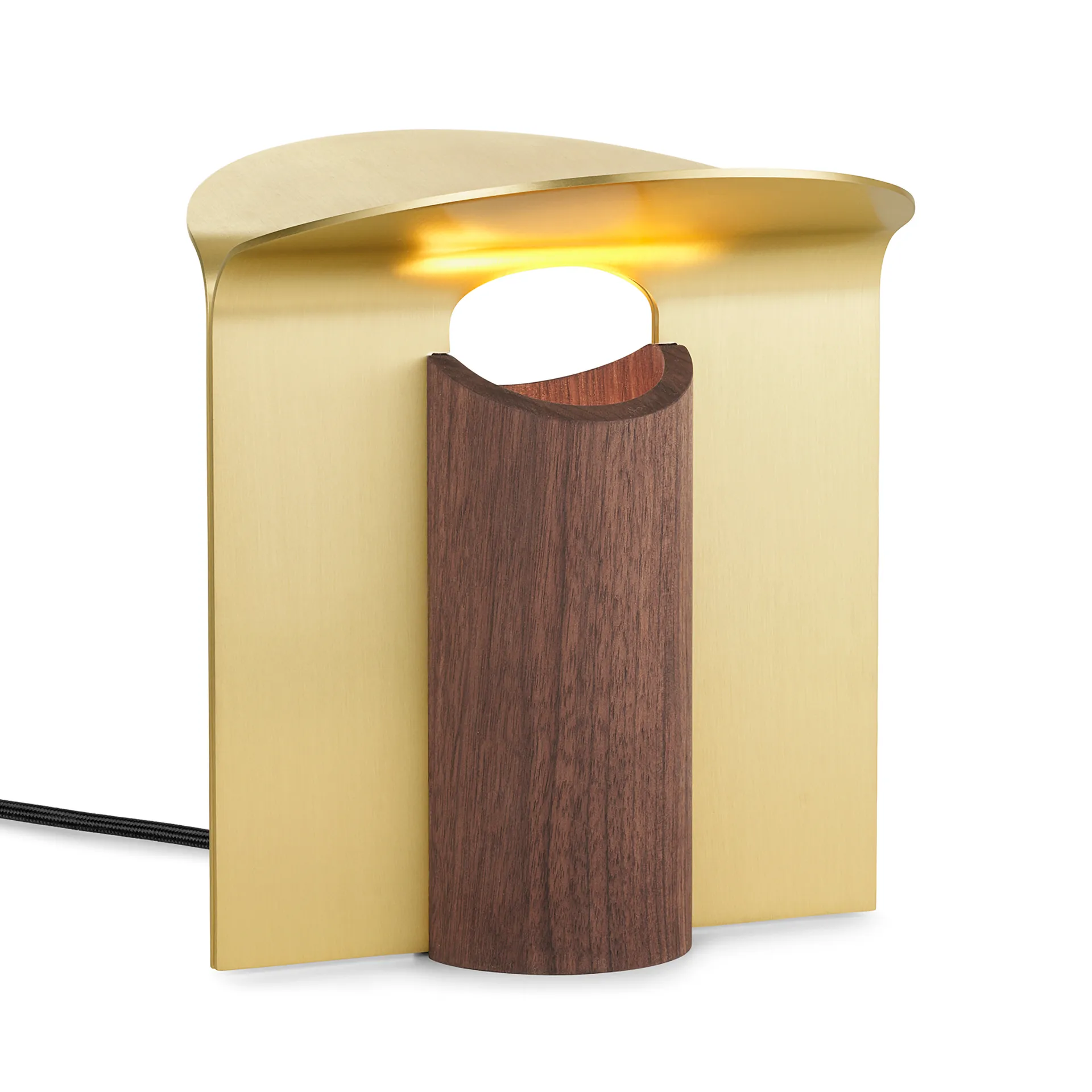 RF200 Petal bordslampa, Oiled walnut-brass,  Carl Hansen & Søn