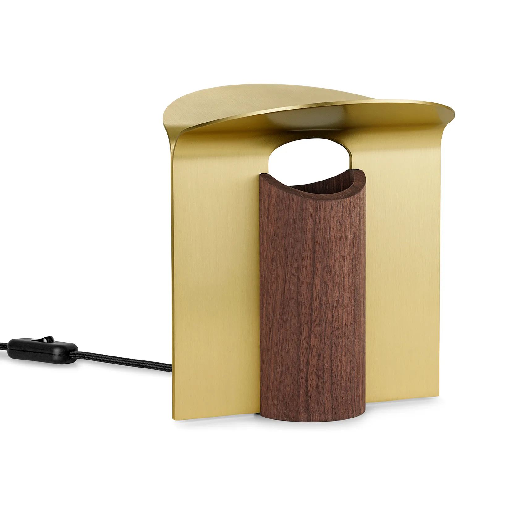 RF200 Petal bordslampa, Oiled walnut-brass,  Carl Hansen & Søn