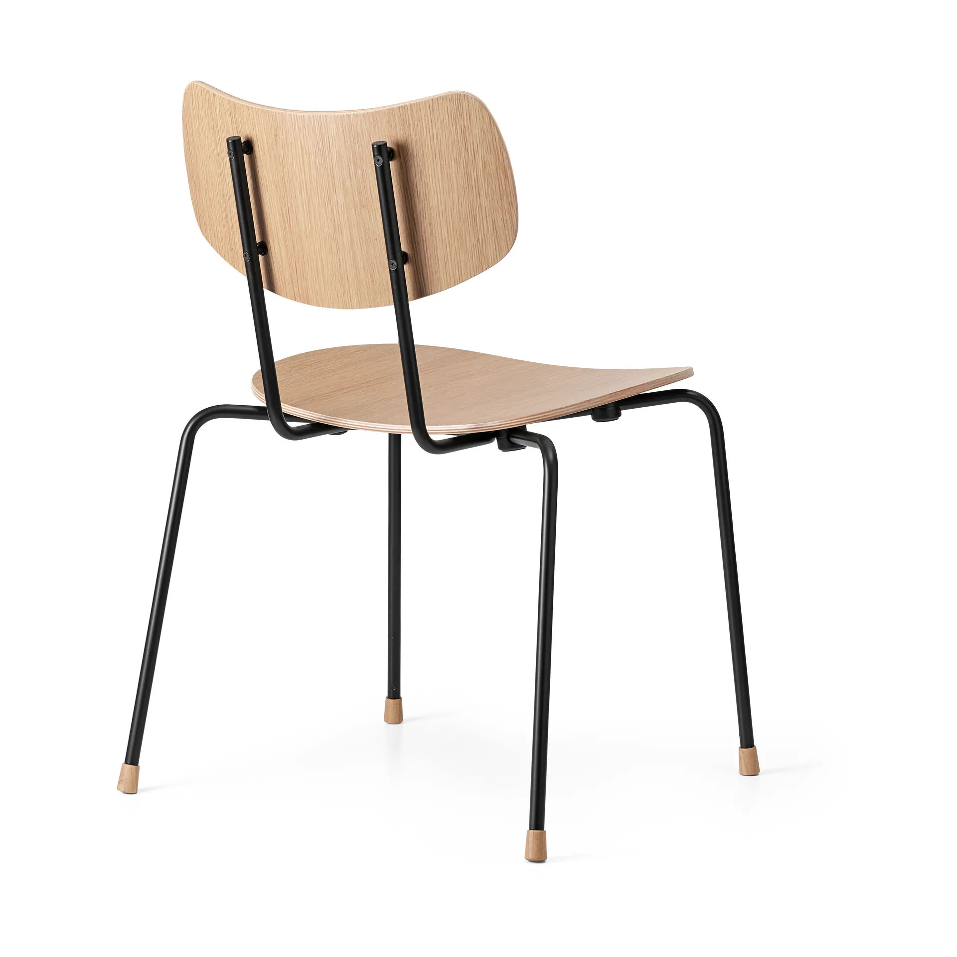 VLA26T Vega stol, Vitoljad ek-svart Carl Hansen & Søn