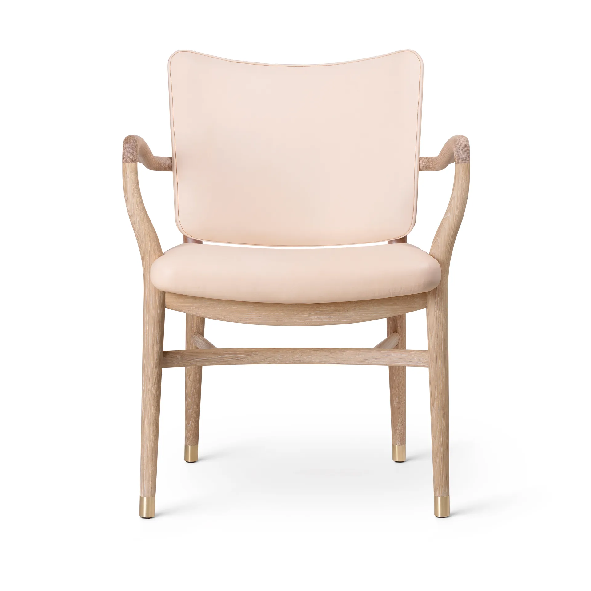 VLA61 Monarch chair karmstol, Oljad ek-Sif 90 läder Carl Hansen & Søn