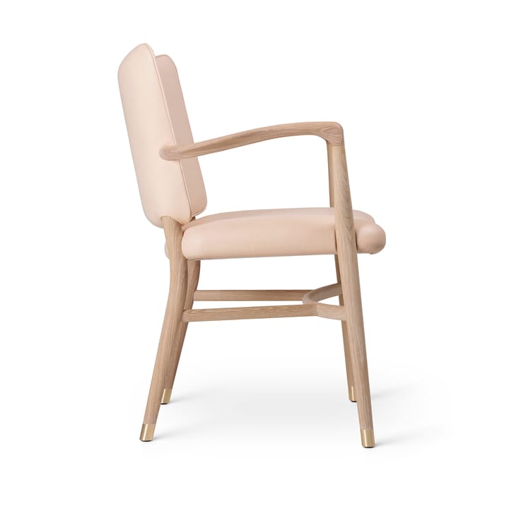 VLA61 Monarch chair karmstol, Oljad ek-Sif 90 läder Carl Hansen & Søn