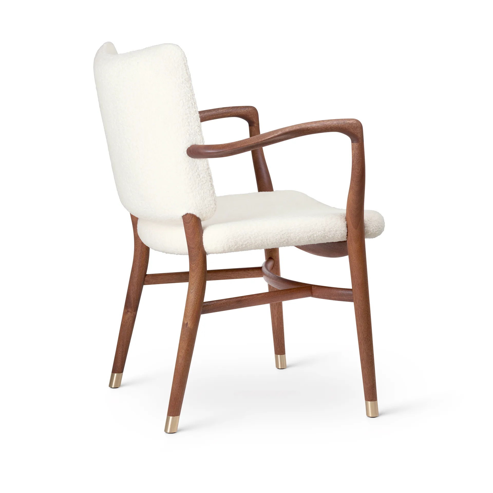 VLA61 Monarch chair karmstol, Oljad mahogny-Baru 0200 Carl Hansen & Søn