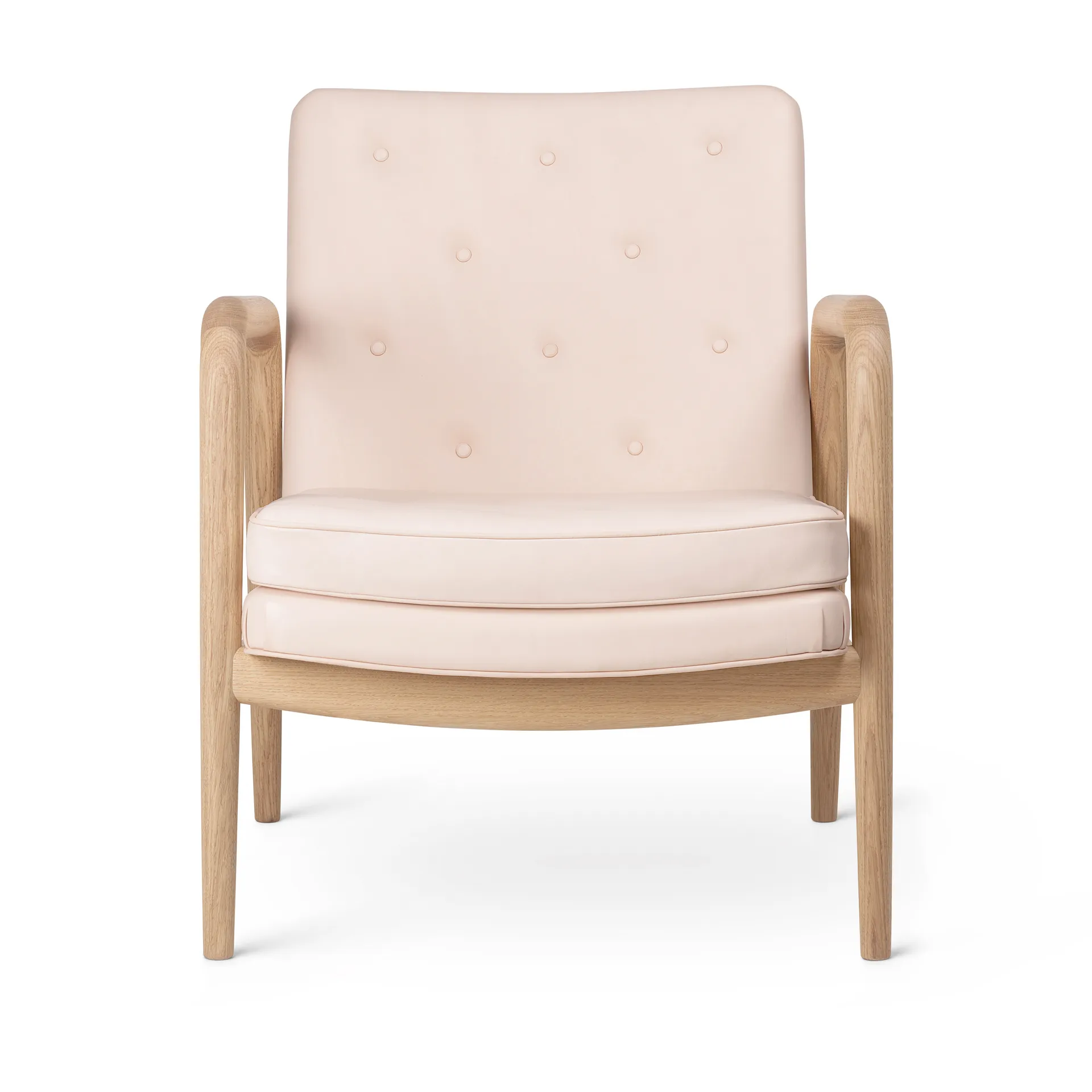 VLA76 Foyer lounge chair, Oljad ek-sif 90 läder Carl Hansen & Søn