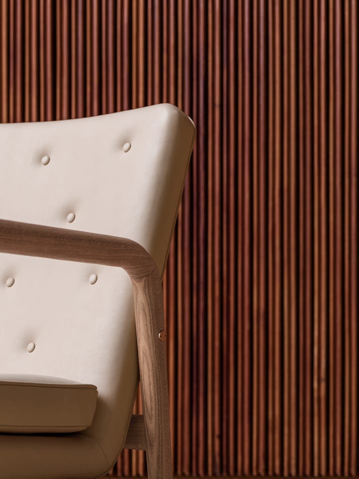 VLA76 Foyer lounge chair, Oljad ek-sif 90 läder Carl Hansen & Søn