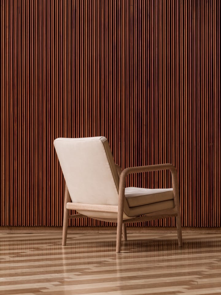 VLA76 Foyer lounge chair - Oljad ek-sif 90 läder - Carl Hansen & Søn