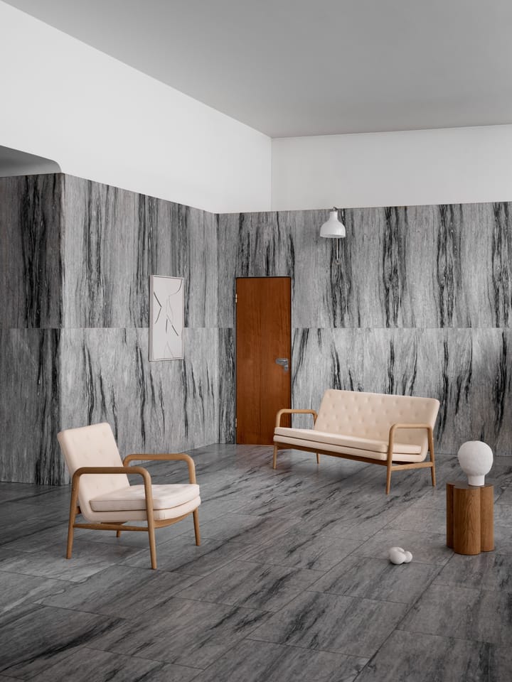 VLA76 Foyer lounge chair, Oljad ek-sif 90 läder Carl Hansen & Søn