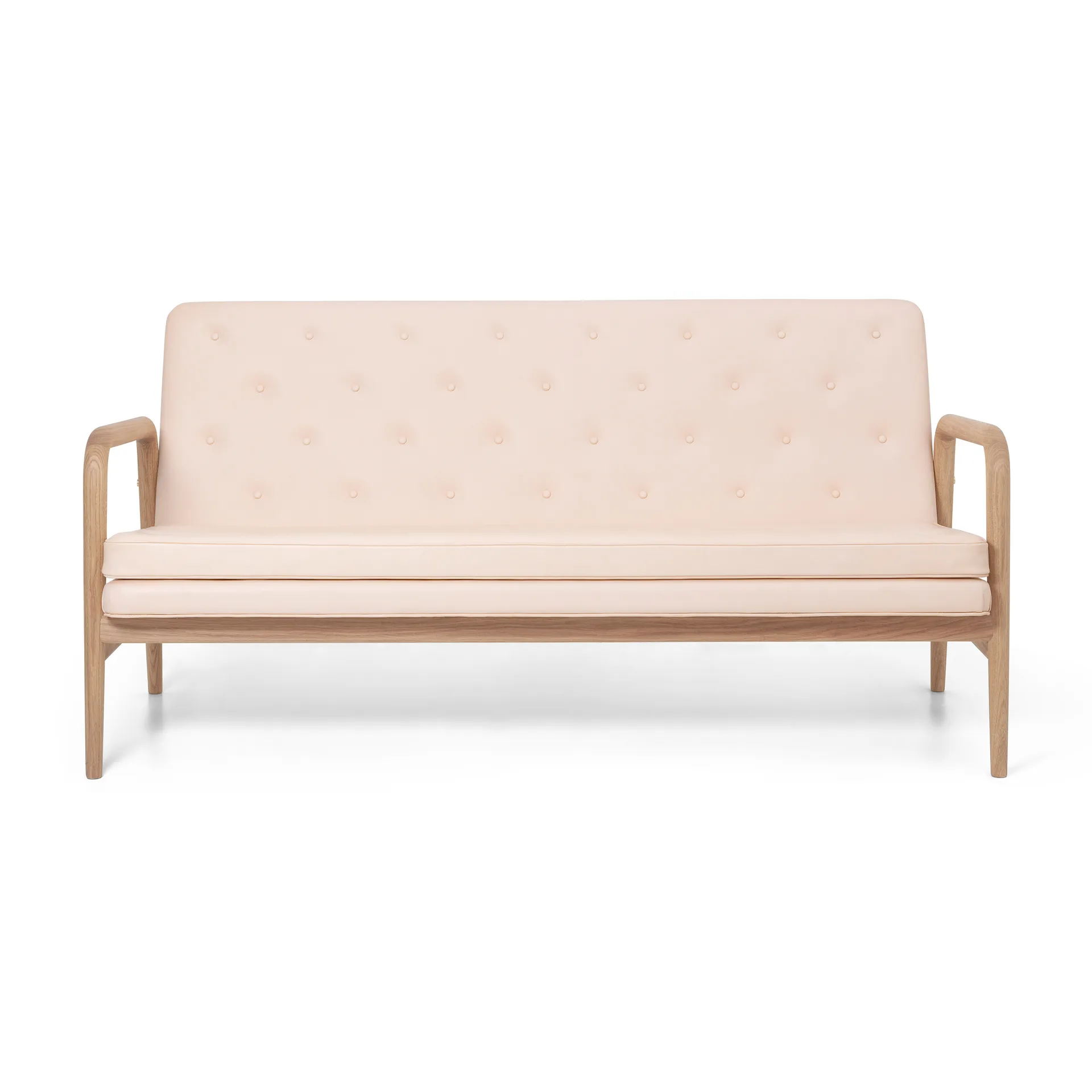 VLA77 Foyer soffa, Oljad ek-sif 90 läder Carl Hansen & Søn