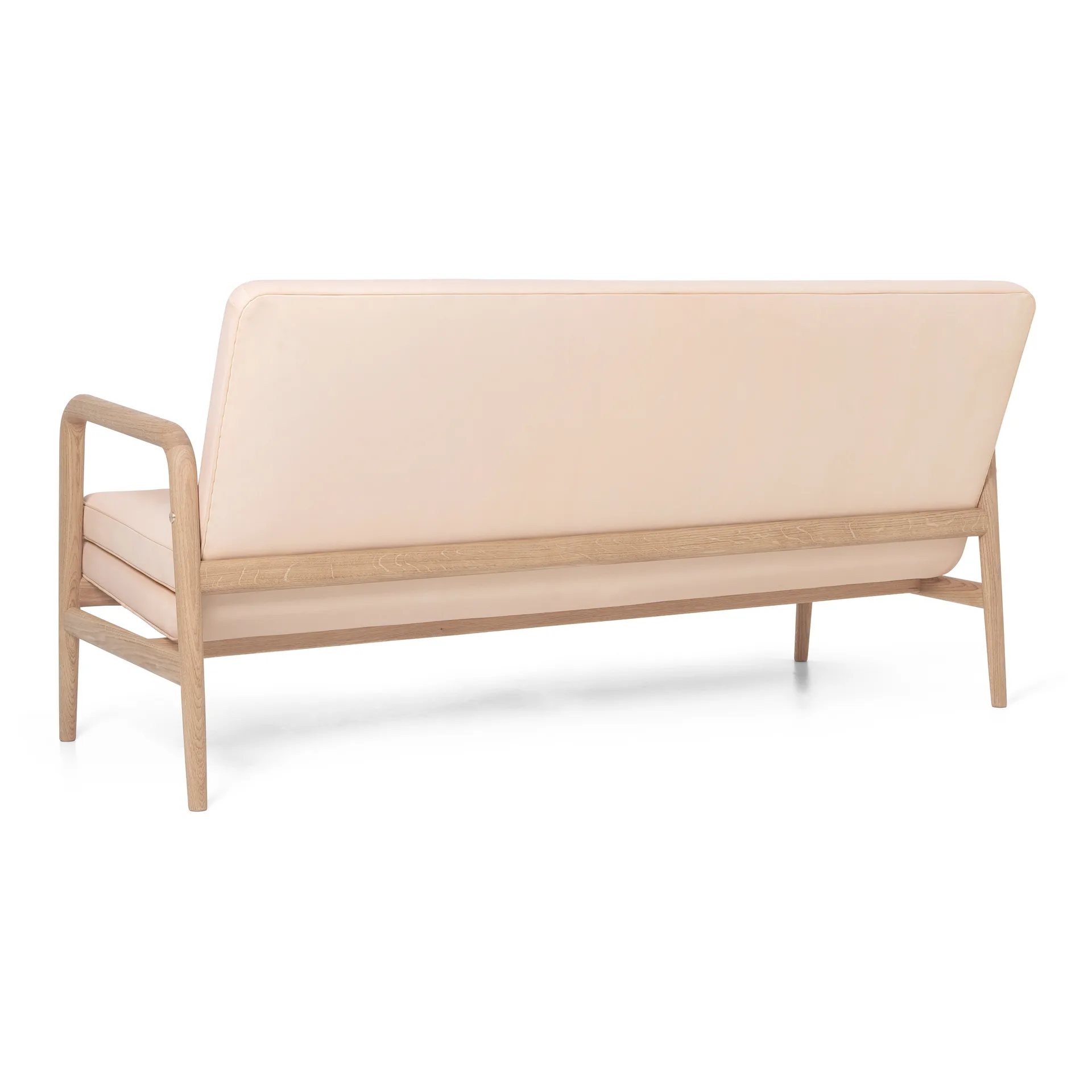 VLA77 Foyer soffa, Oljad ek-sif 90 läder Carl Hansen & Søn