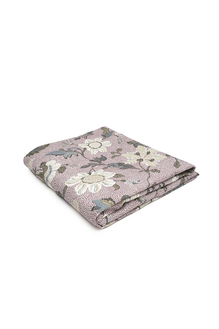 Duk 145x250 cm linne, Blommig rosa Ceannis