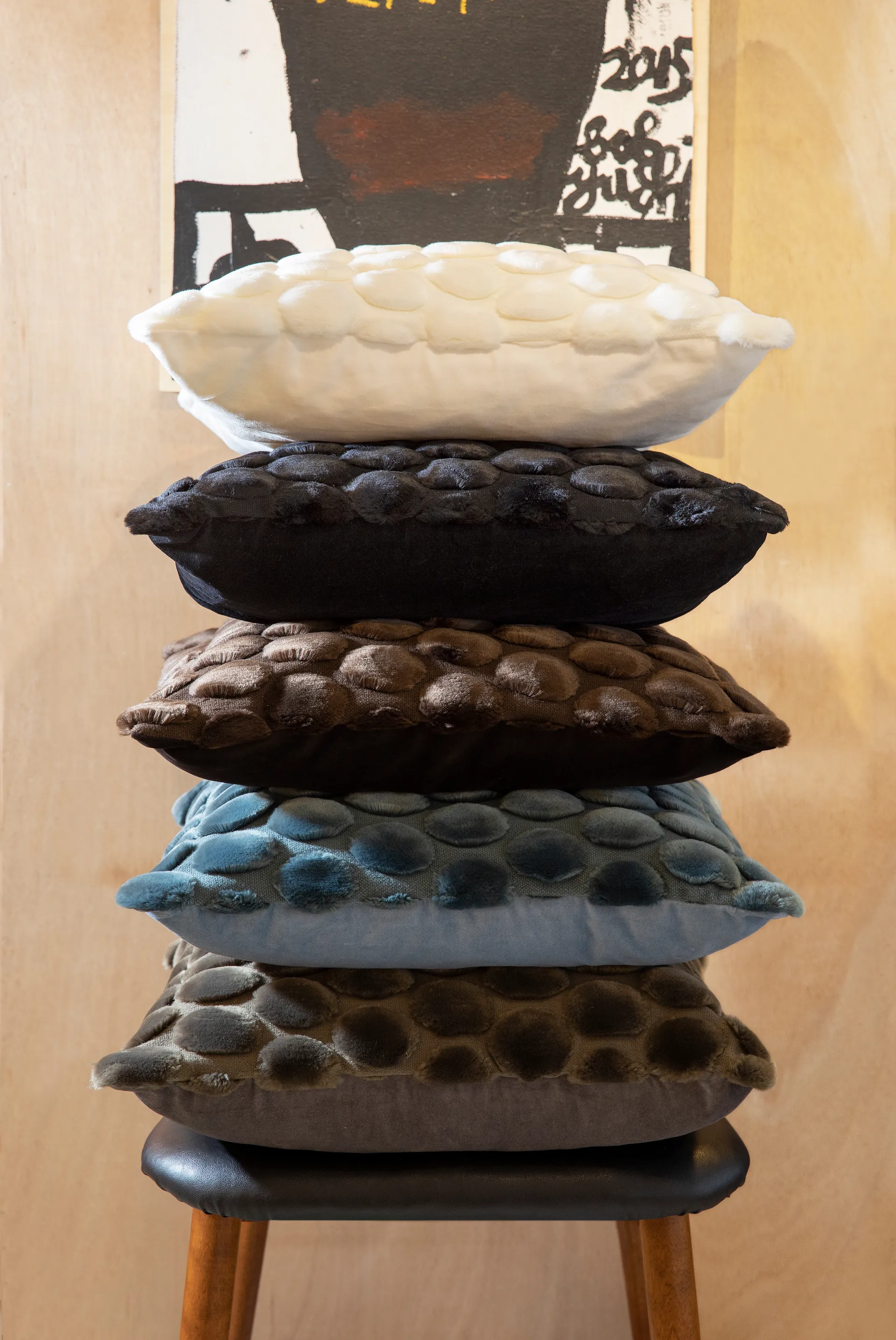 Egg Collection kuddfodral 50x50 cm, Petroleum Ceannis