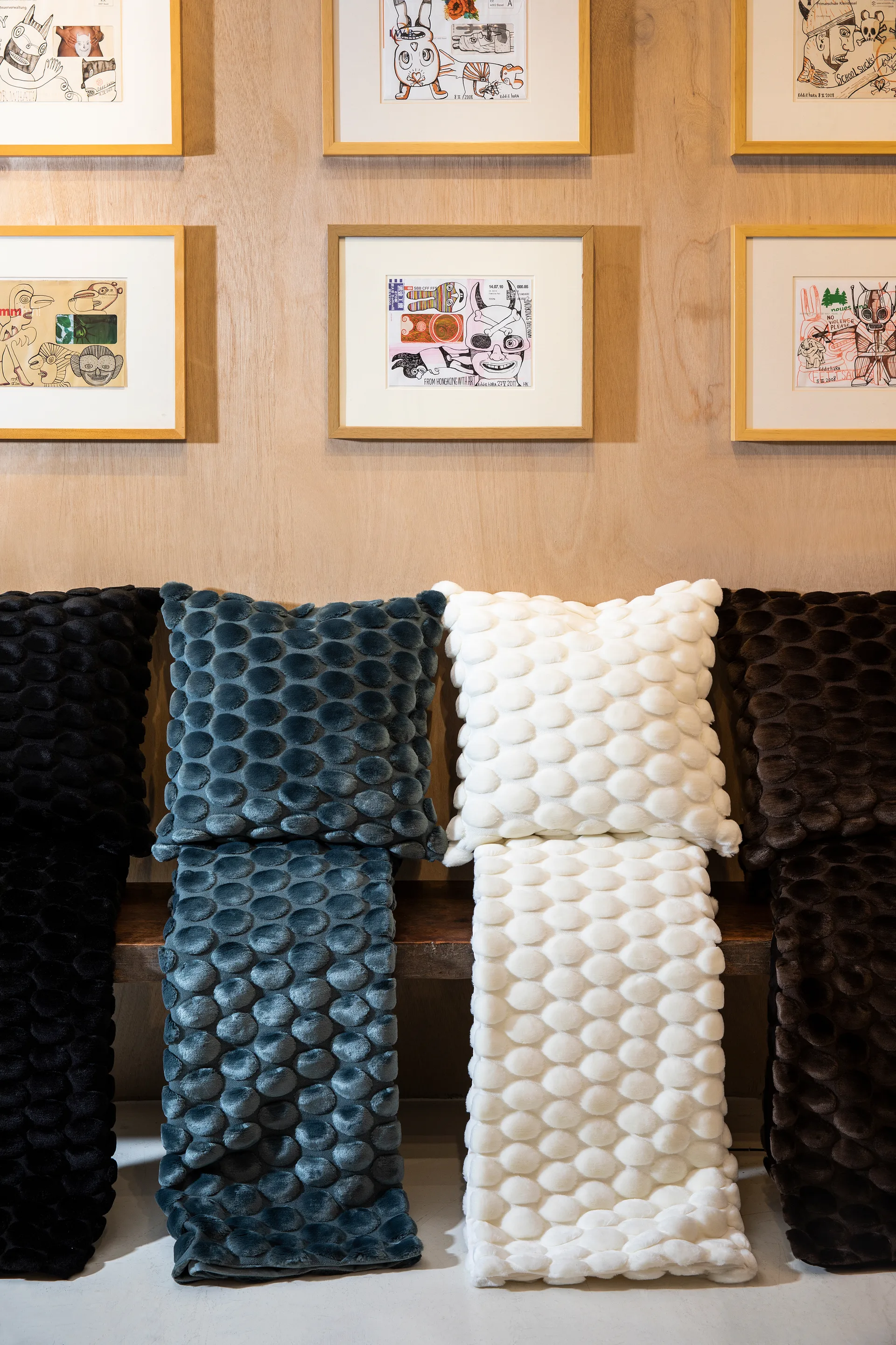 Egg Collection pläd 170x130 cm, Petrol Ceannis