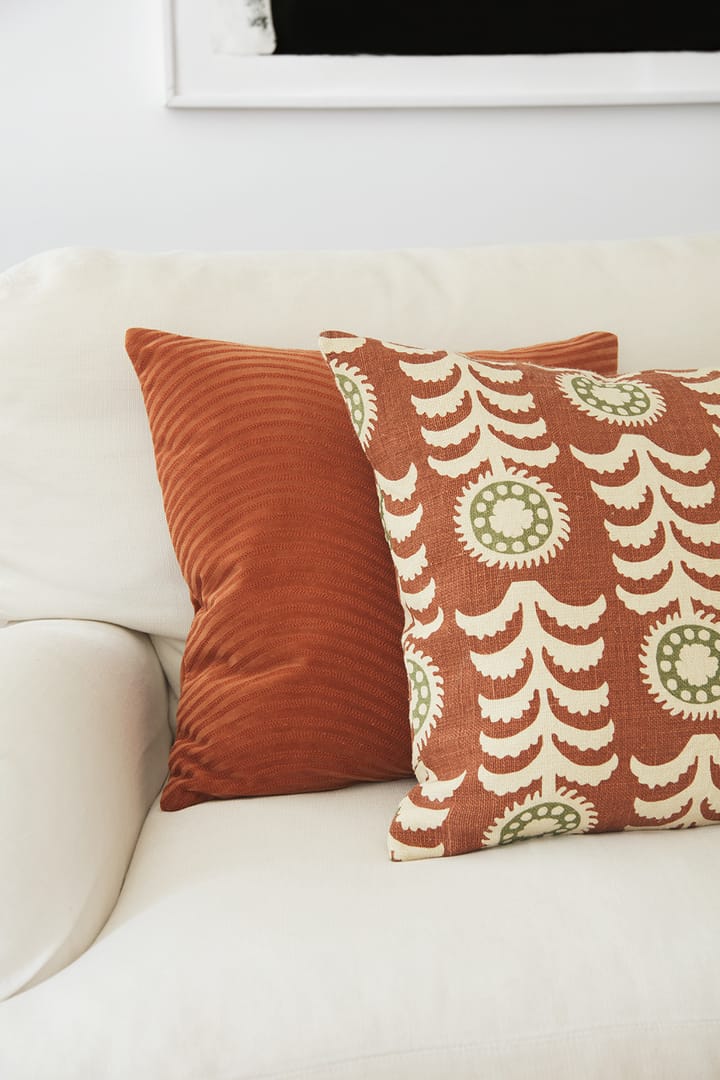 Alok kuddfodral 50x50 cm, Terracotta-cactus green Chhatwal & Jonsson