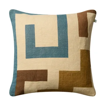 Aman kuddfodral 50x50 cm - Heaven blue-taupe-khaki - Chhatwal & Jonsson