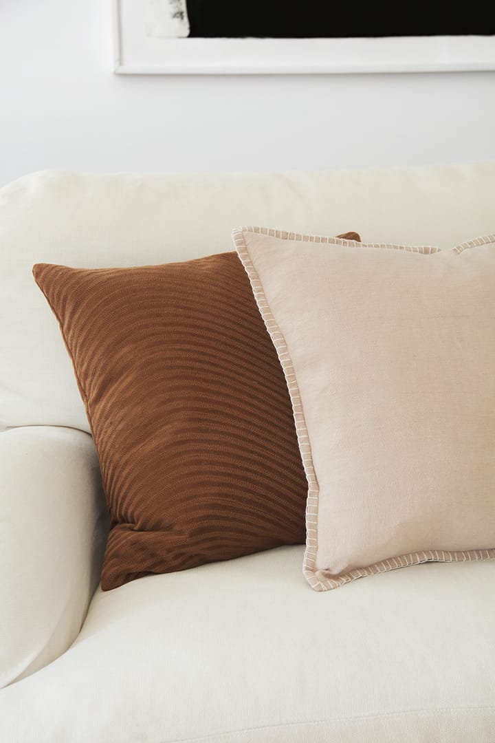 Arun kuddfodral 50x50 cm, Tan-off white Chhatwal & Jonsson