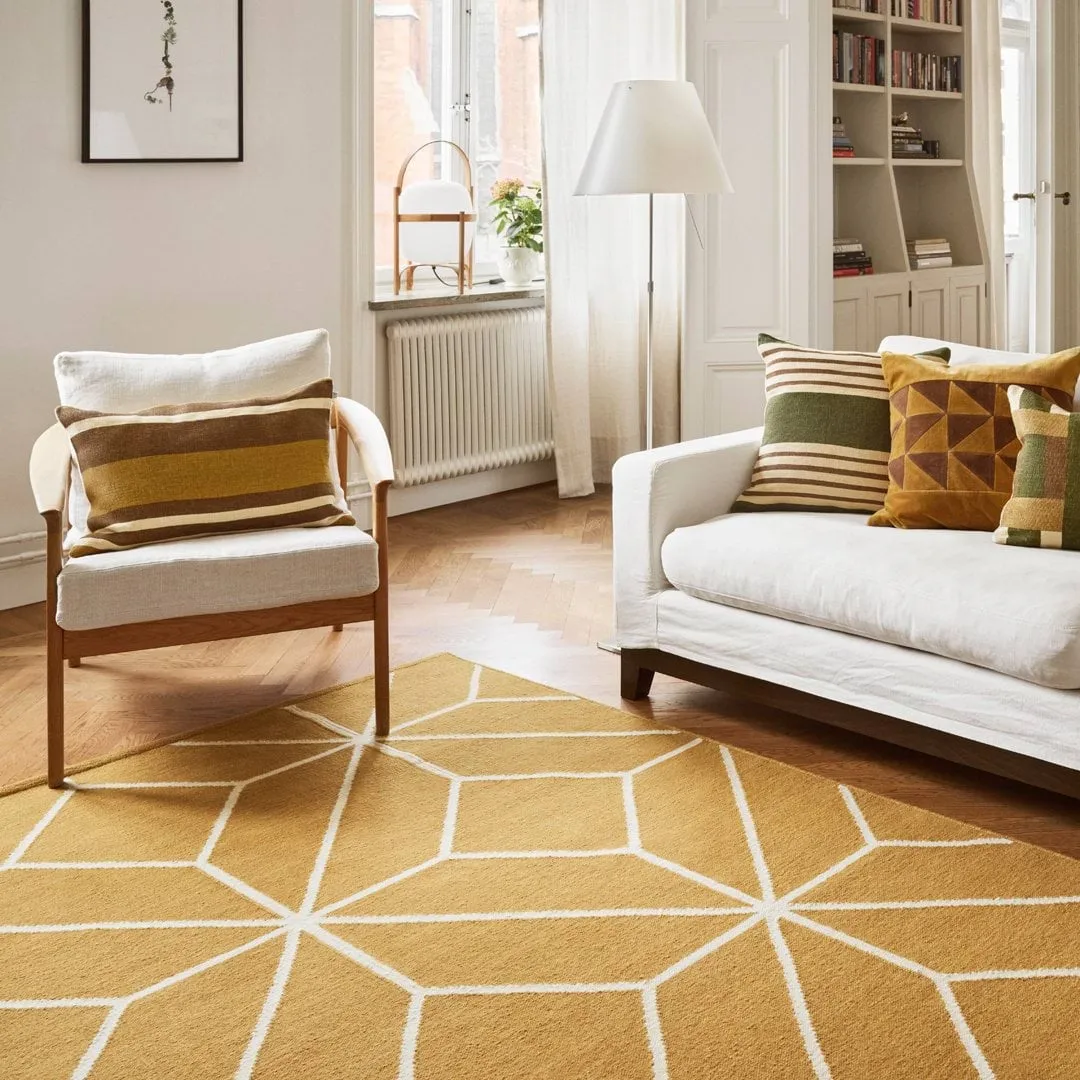 Ayur matta, Masala Yellow-Off White, 320x230 cm Chhatwal & Jonsson