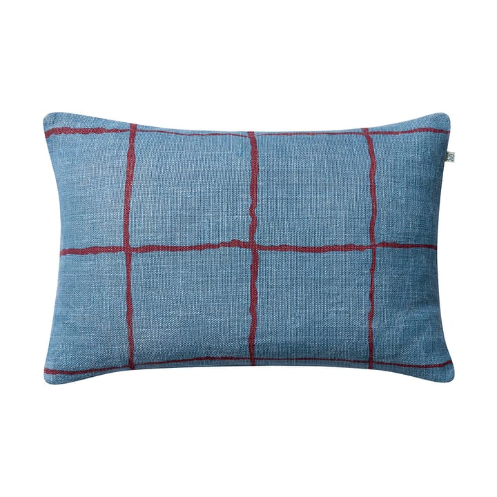 Chakra kuddfodral 40x60 cm - Dusty blue-ruby - Chhatwal & Jonsson