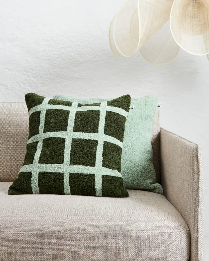 Check kuddfodral 50x50 cm, Cactus green-aqua Chhatwal & Jonsson