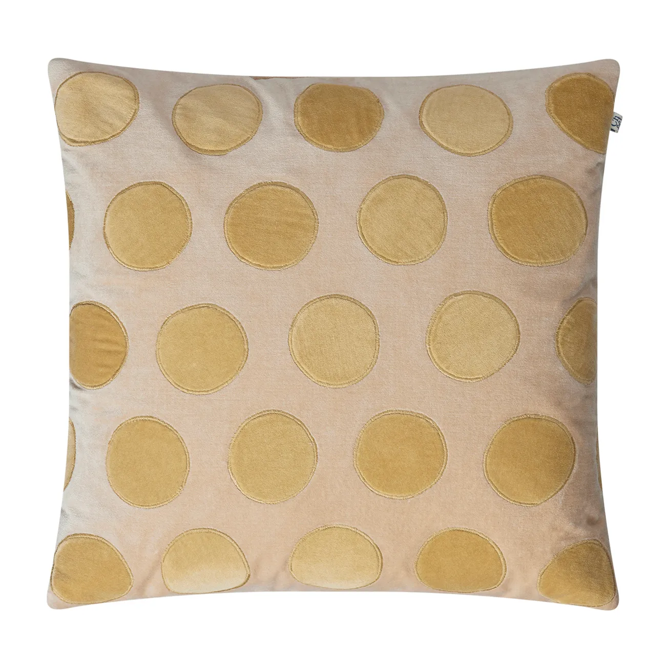 Circle kuddfodral 50x50 cm, Beige-spicy yellow Chhatwal & Jonsson
