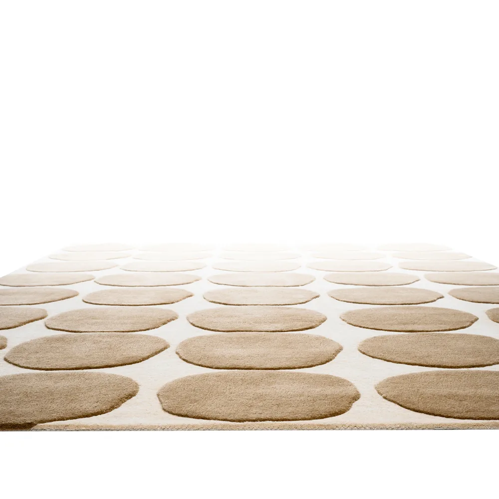 Dots matta, light khaki/light beige, 230x320 cm Chhatwal & Jonsson