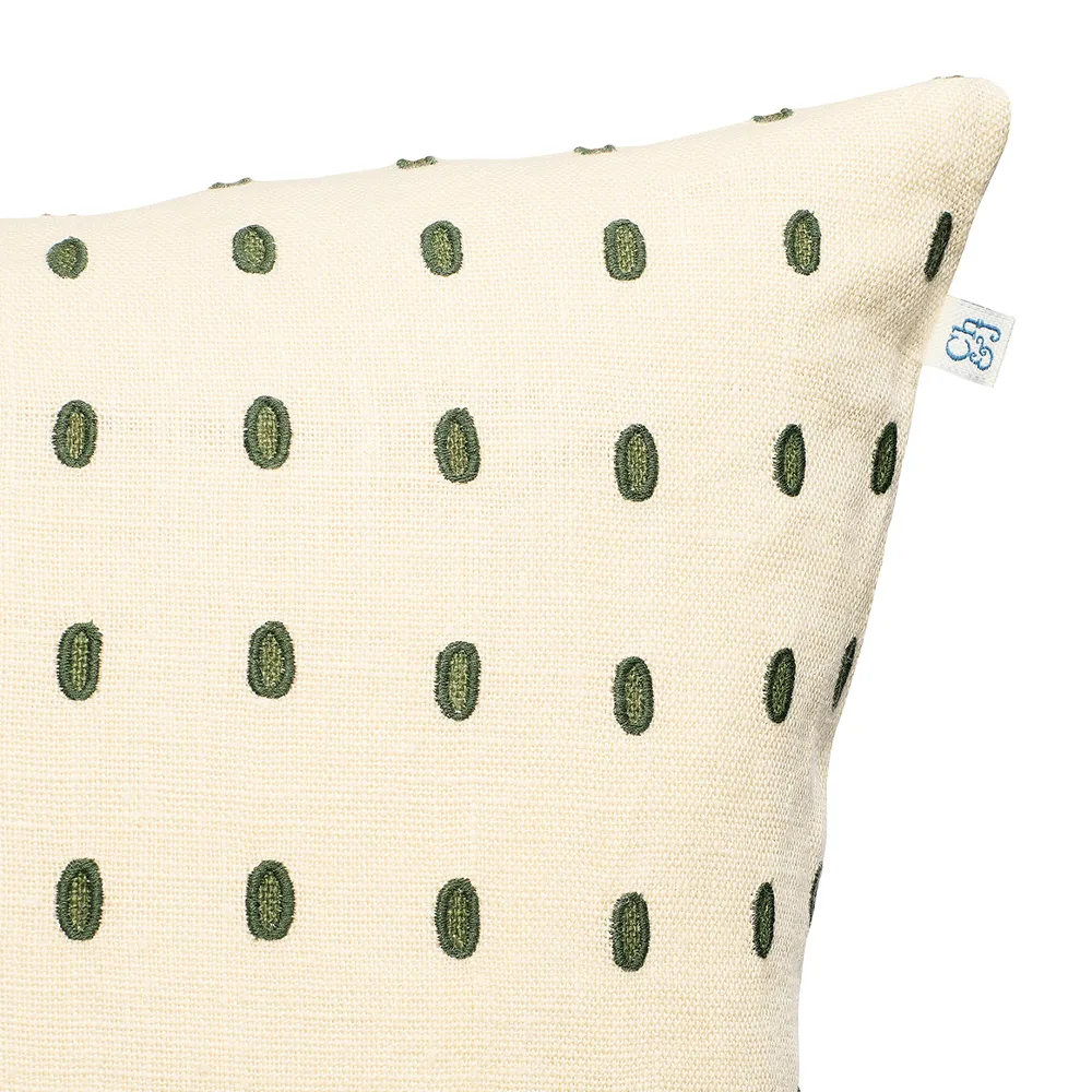 Drop kuddfodral 40x60 cm, Beige-green-green Chhatwal & Jonsson