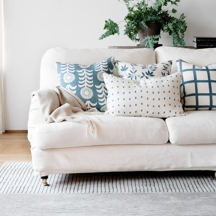 Drop kuddfodral 40x60 cm, White-blue-aqua Chhatwal & Jonsson
